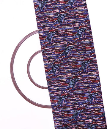 multicolor polka pattern crepe fabric